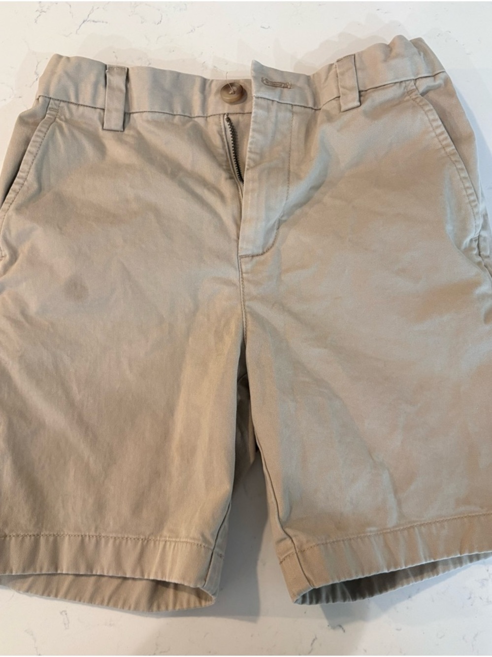 Vineyard Vines Boys Khaki Chino Shorts - Size 10 - Stretch Cotton